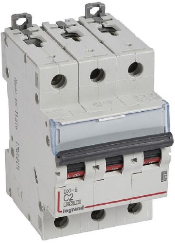 Выключатель автоматический Legrand DX3-E 6000 3п 2А C 10кА картинка